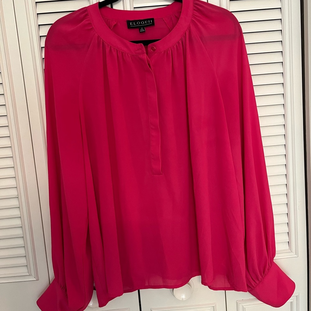 Eloquii Pink Button Down